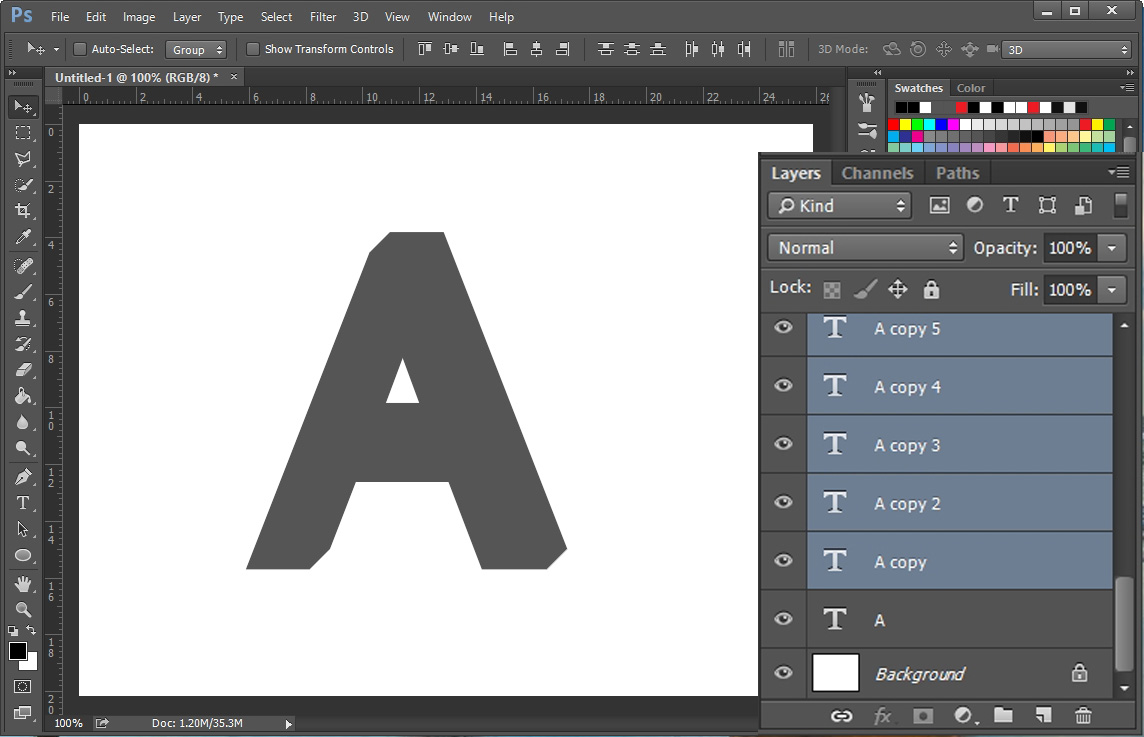포토샵 레이어 선택
