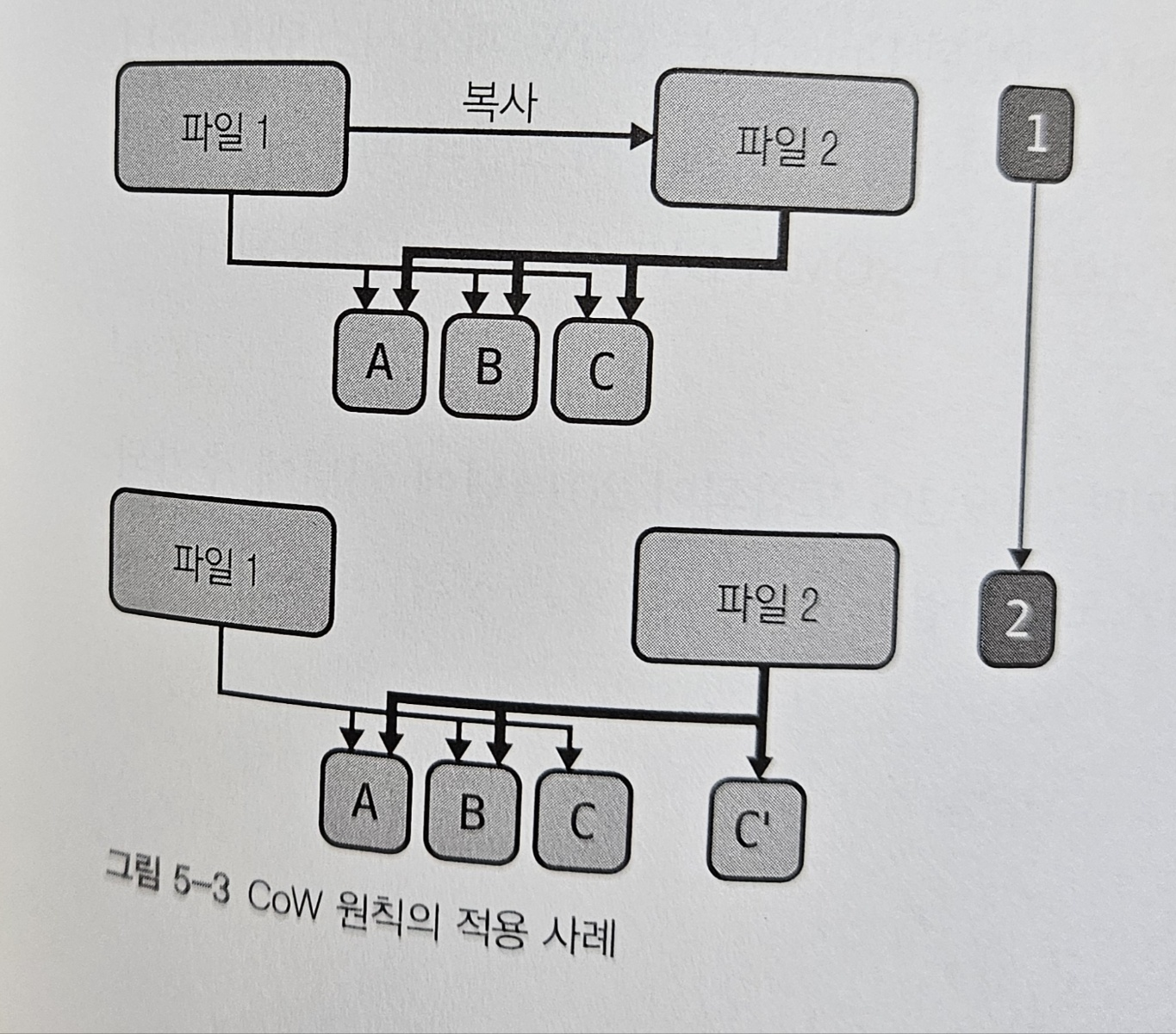 모던 리눅스 교과서 정리 (5장 ~ 8장) - 5장. 파일 시스템 - 쓰기 시 복사(Cow) 파일 시스템 모던 리눅스 교과서 정리 (5장 ~ 8장) - 5장. 파일 시스템 - 쓰기 시 복사(Cow) 파일 시스템