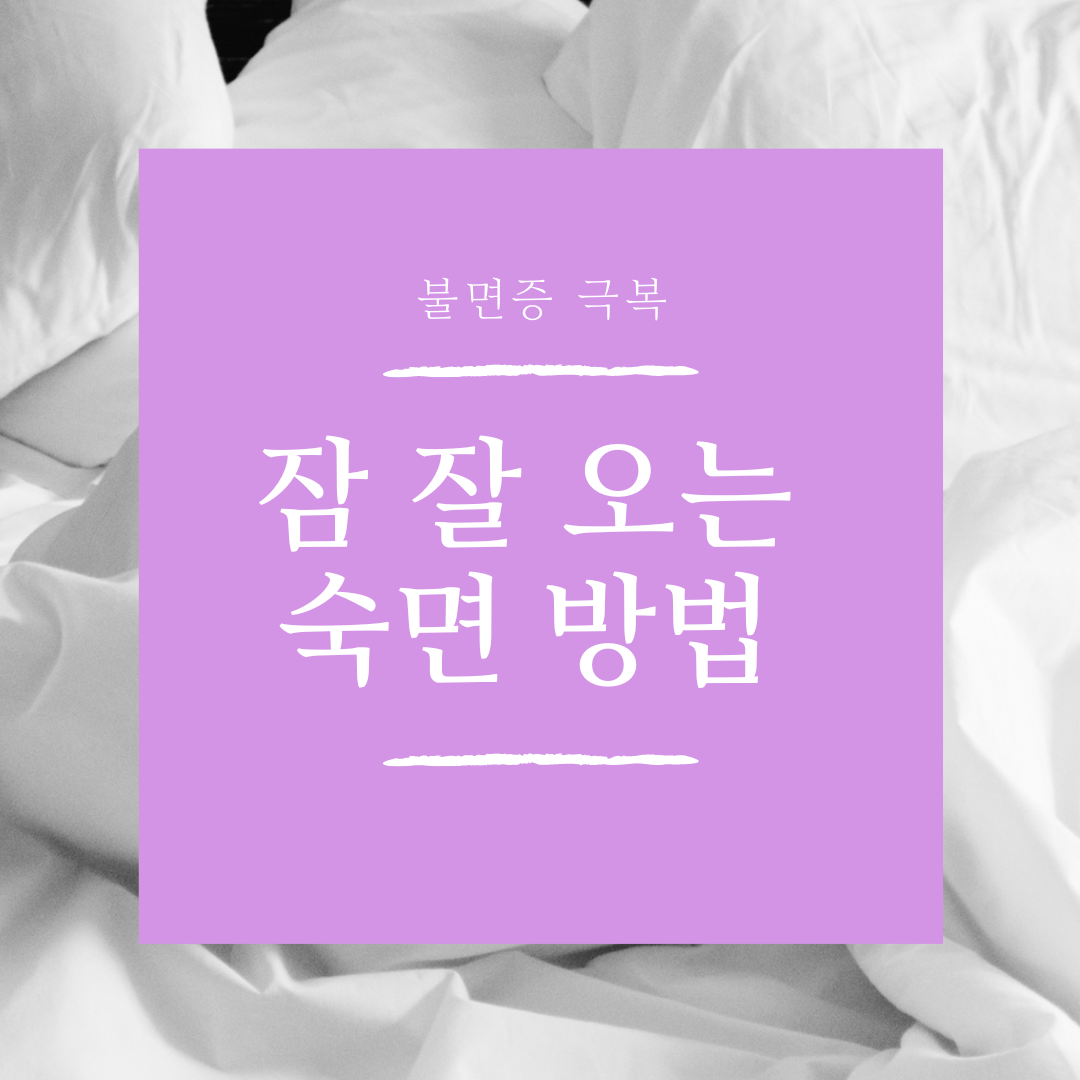 잘자는 법