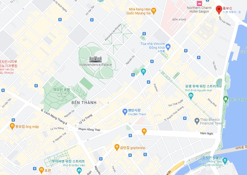 호치민 1군 레탄톤 한식 맛집 몸보신 위치
