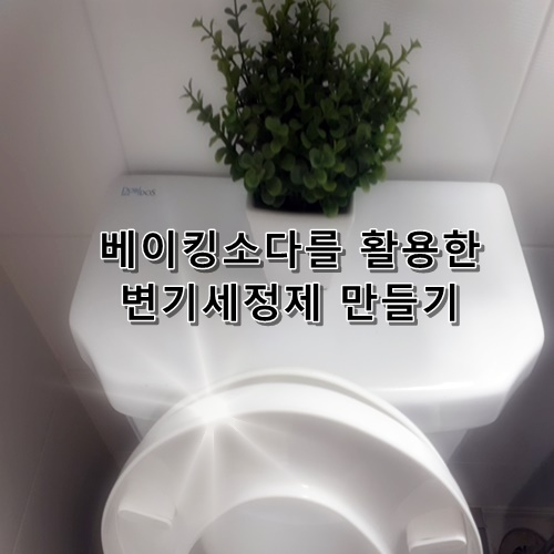  [청소팁]베이킹소다를 활용한 변기세정제 만들기!!