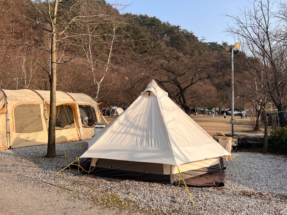  [원주 캠핑장][벚꽃캠 실패] 치악 신림오토캠핑장 A7번 사이트리뷰 , 캠핑요리 추천 (2021.04.08 - 2021.04.10)