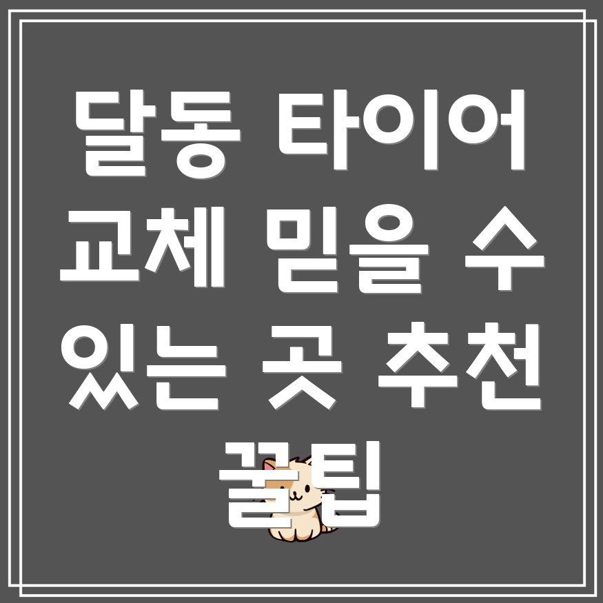 울산 달동 타이어