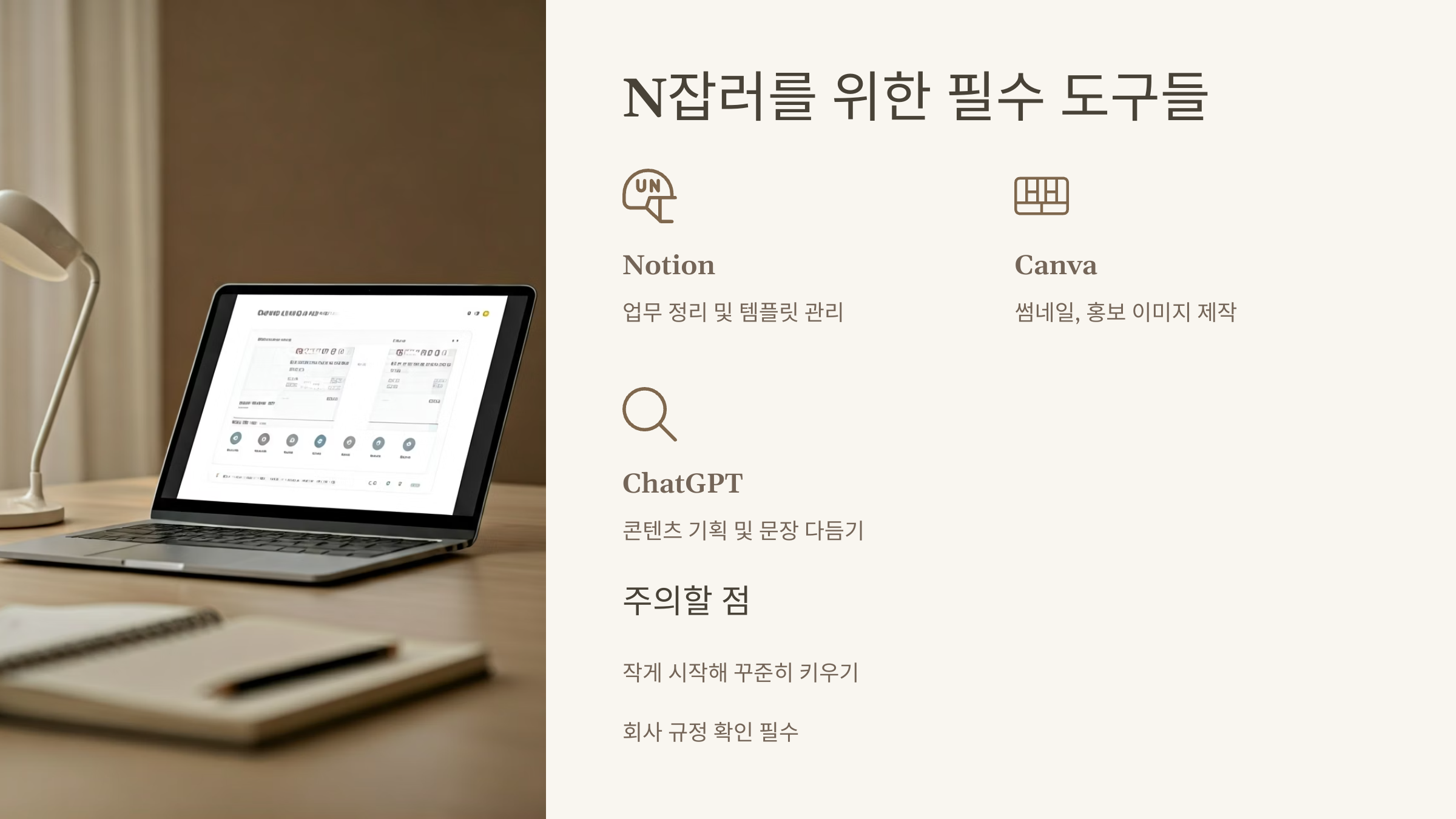 N잡러들을 위한 필수 도구들