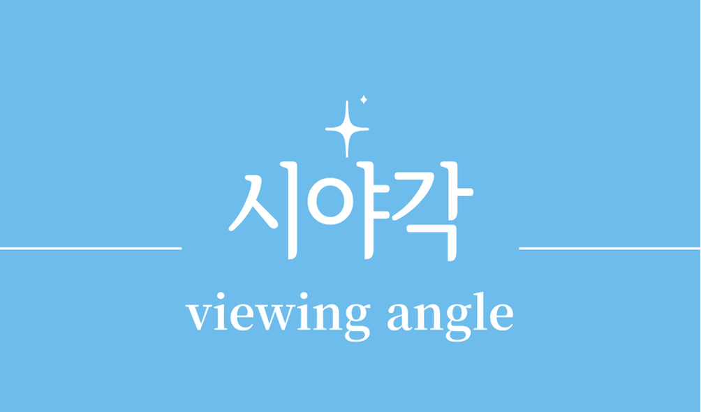 '시야각(viewing angle)'