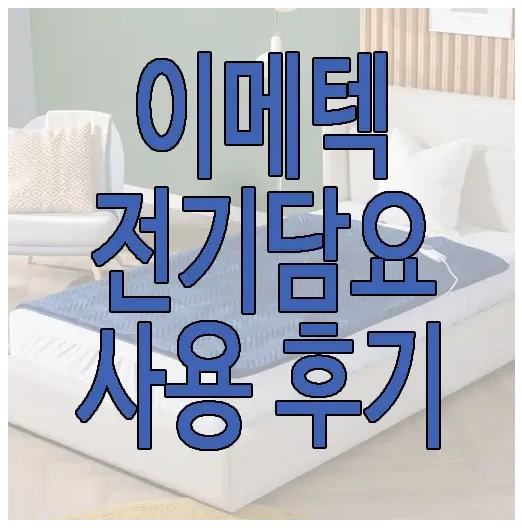 이메텍 전기 담요에 관한 글 보러 가기 링크 사진