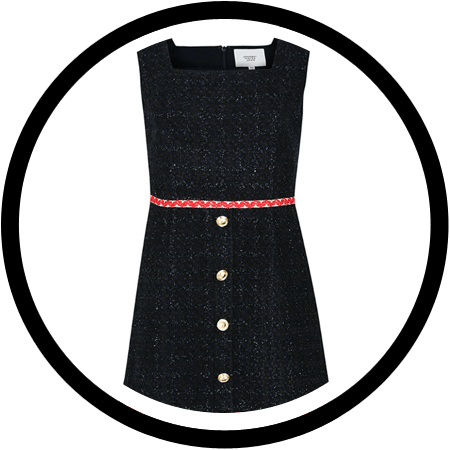  <월수금화목토> 6회 박민영 원피스 - 쟈니헤잇재즈 스퀘어넥 트위드 미니원피스 / 최상은 패션