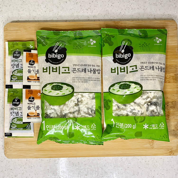 비비고-곤드레나물밥-동봉-내용물