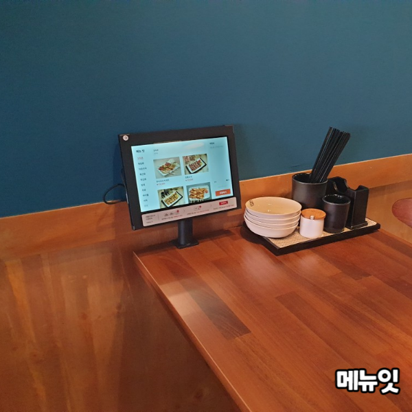  안주와 꼬치가 맛있는 투다리 자양본점 태블릿오더 메뉴잇 설치 사례