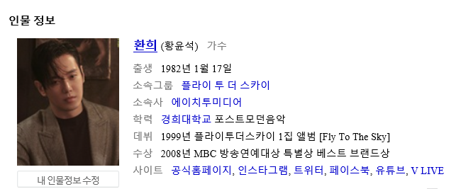  가수 환희 경기도 용인에서 음주운전 적발 면허정지