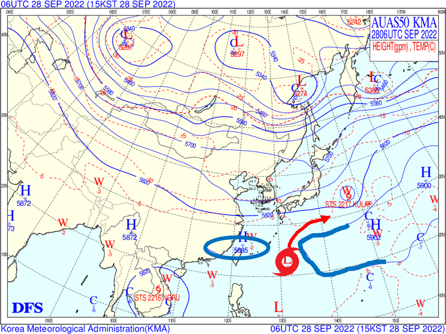 500hPa ASAS KMA