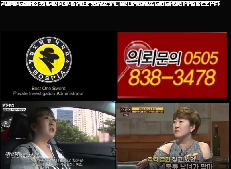  (장일도탐경사) 인천, 강남, 수원, 세종, 대구, 부산사람찾기