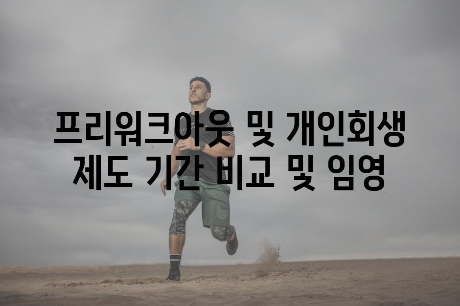 프리워크아웃 및 개인회생 제도 기간 비교 및 임영
