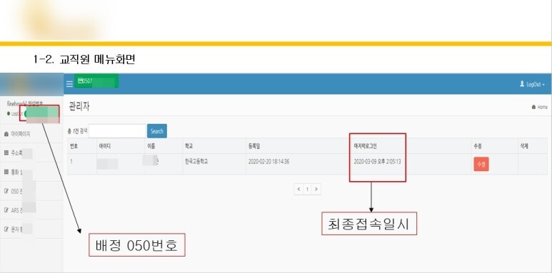  2021년 교원안심번호 신청 안내