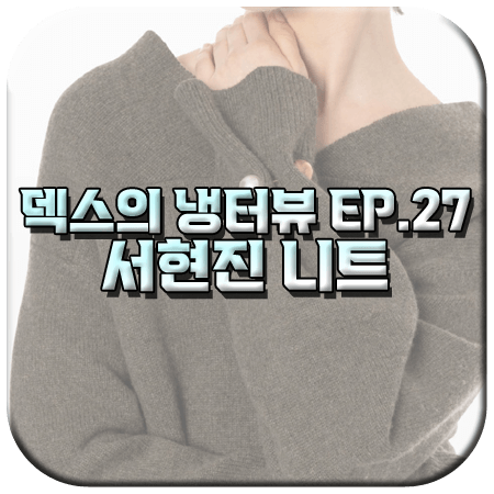 덱스의 냉터뷰 27회 서현진 니트