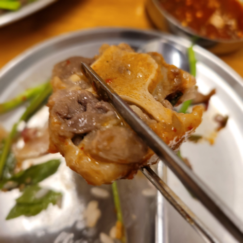 능동미나리용산 미나리 꼬리 찜 고기