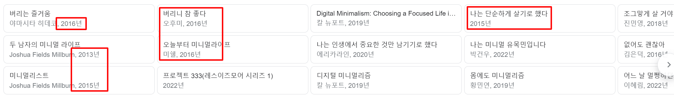 미니멀리즘 트랜드