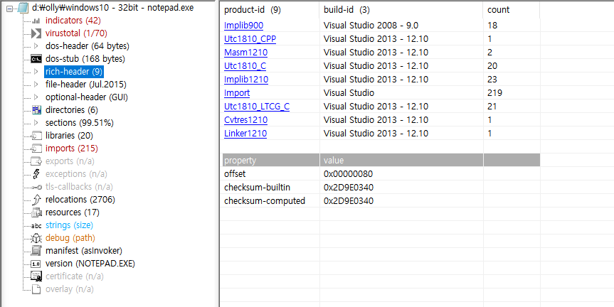 Pec File Type PE File Format - pestudio