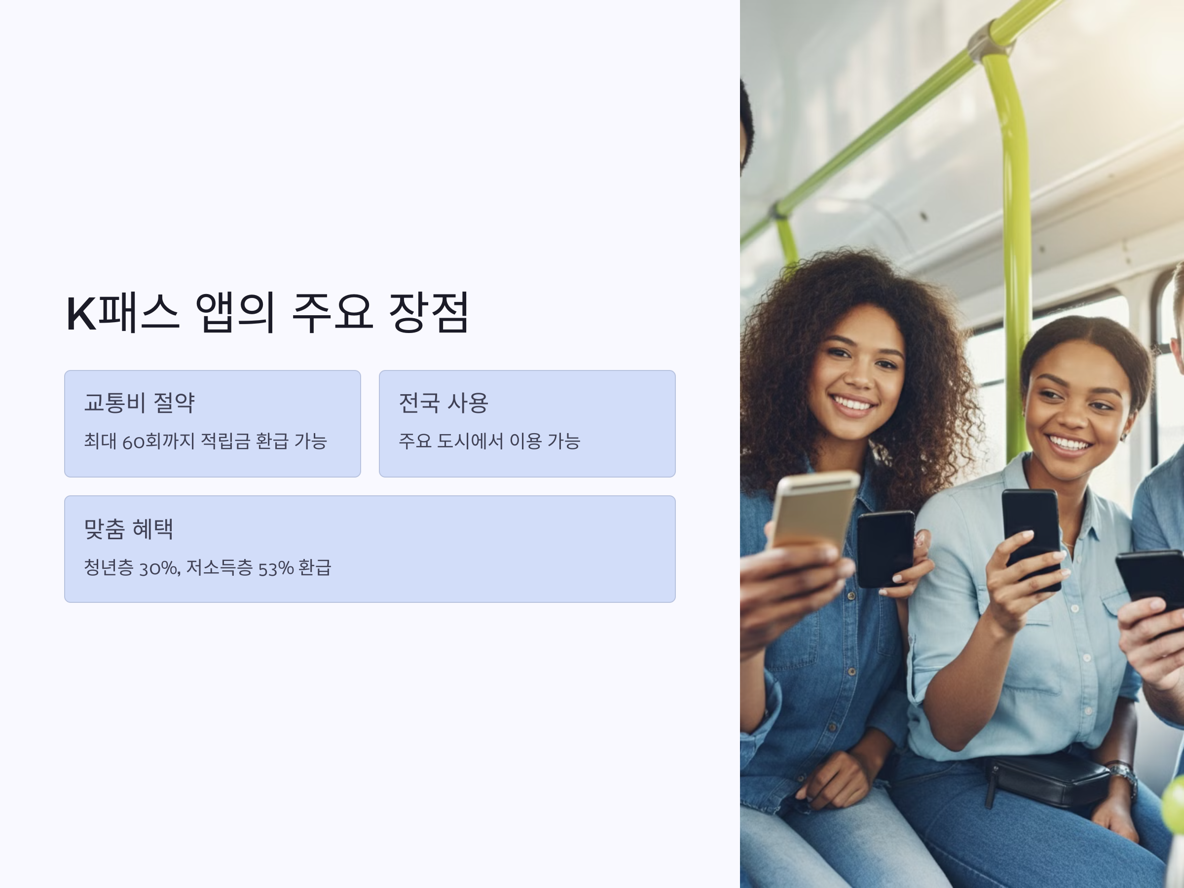 K패스 앱으로 교통비 최대 53% 환급!