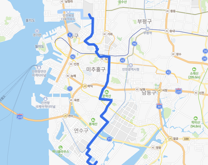 인천81번버스노선도