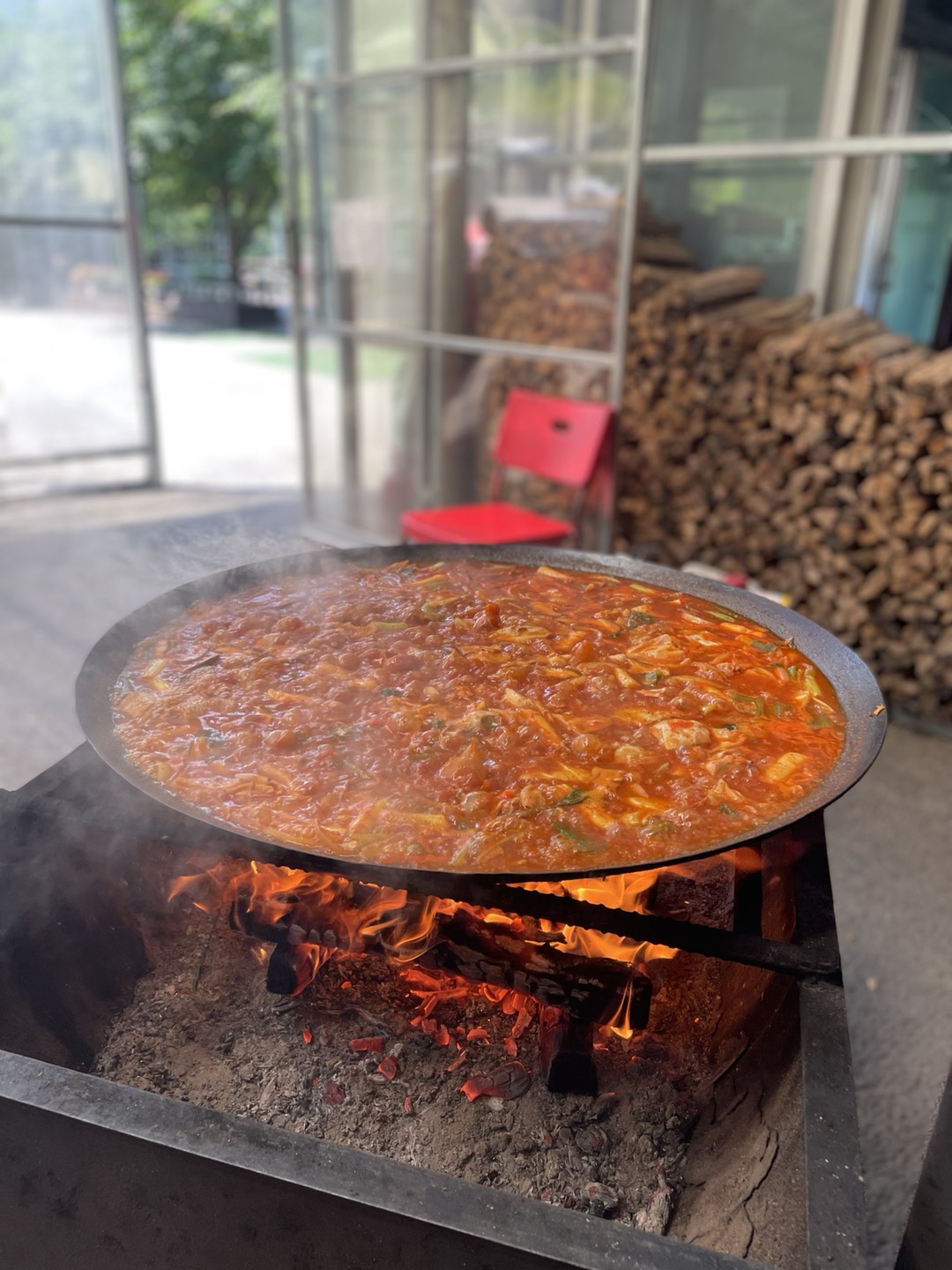  회사 워크샵 후 - 맛집 탐방 흥부네 솥뚜껑 닭볶음탕