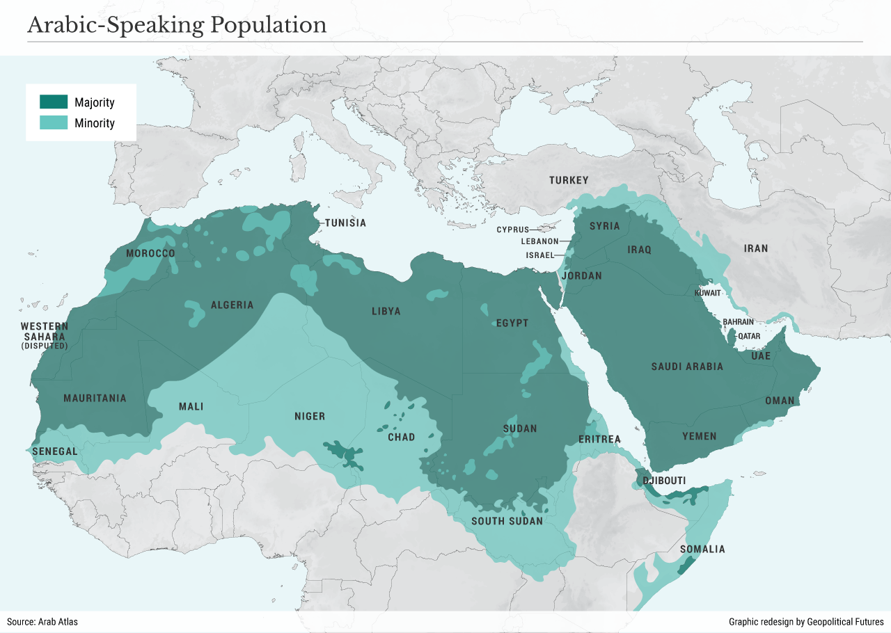 아랍어 인구 분포