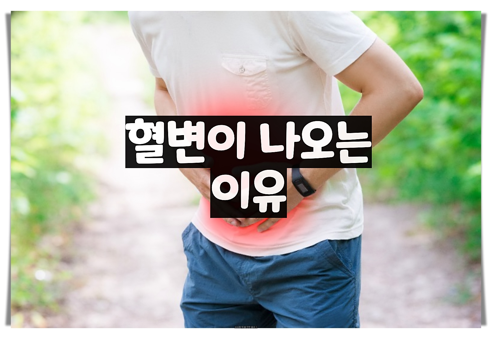  혈변이 나오는 이유 - 알아 두면 유용한 정보