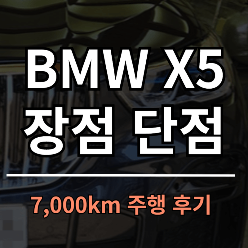 BMW X5 장점과 단점