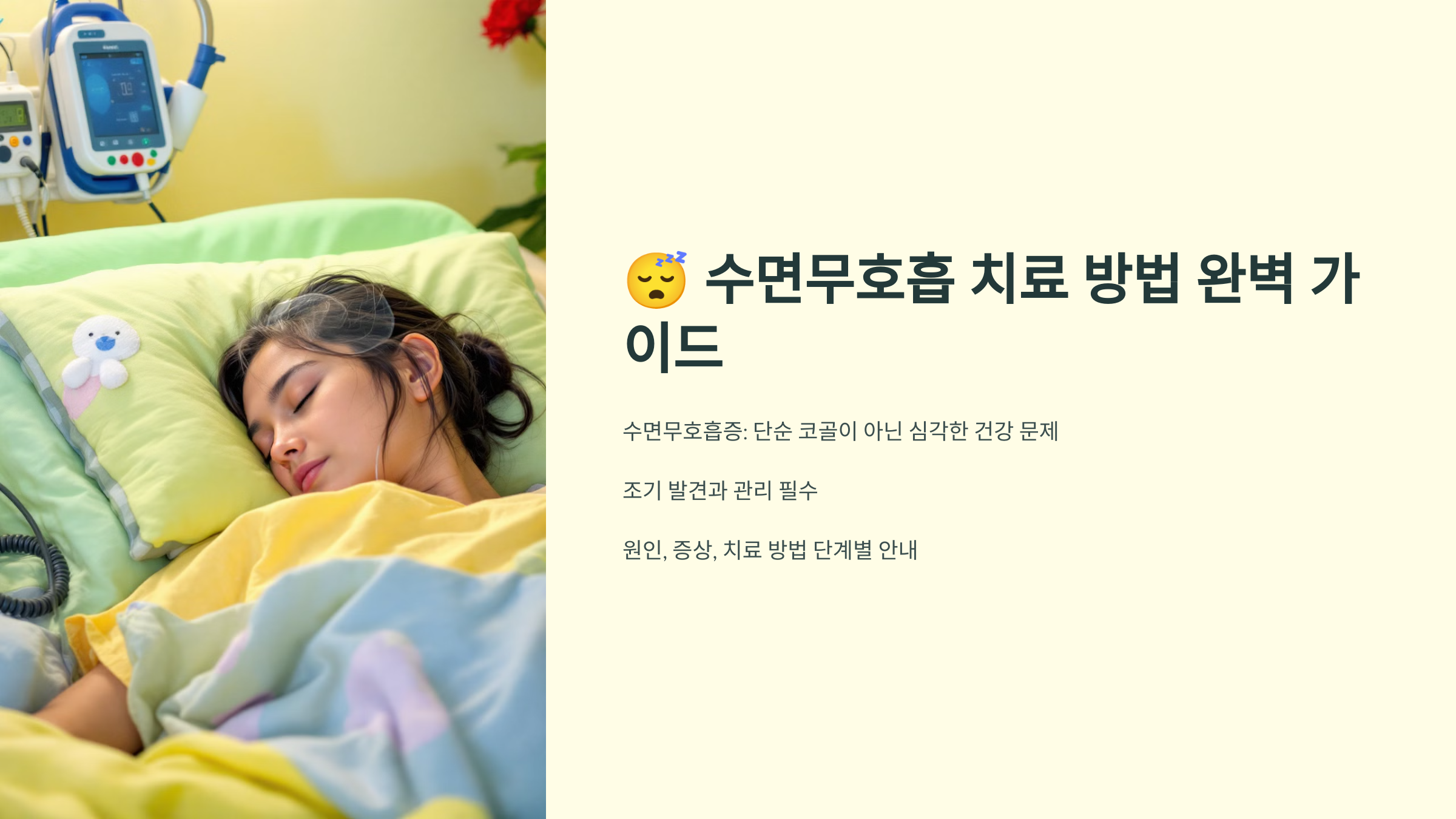 수면무호흡 치료 방법 완벽 가이드