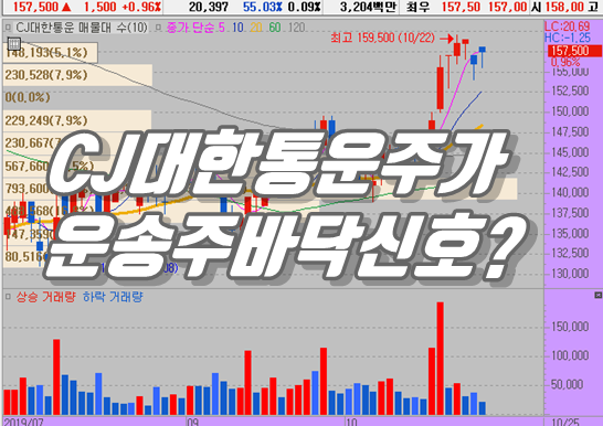  CJ대한통운 택배물량 증가와 단가 정상화로 주가 상승 할까?