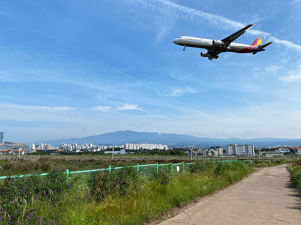  제주공항 비행기 사진 비행기샷 정확한 위치