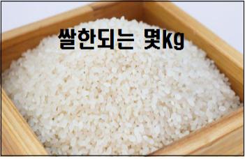  쌀한되는 몇kg 쌀한되무게