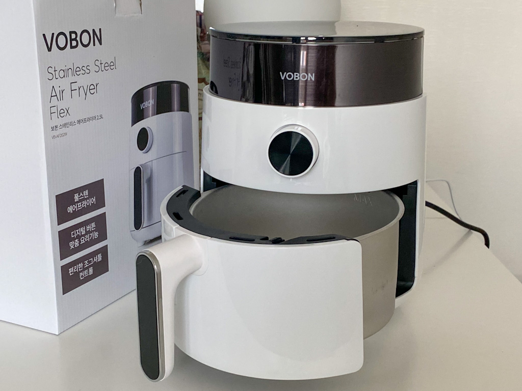 vobon-stainless-steel-air-fryer-flex-2.5l