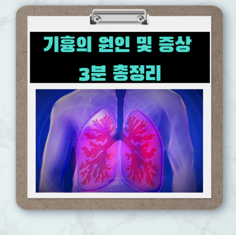  기흉의 원인 및 치료법 3분 총정리