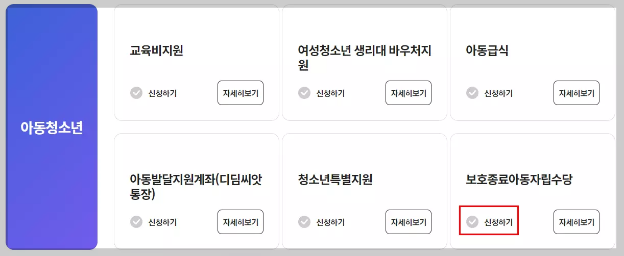 보호종료아동자립수당