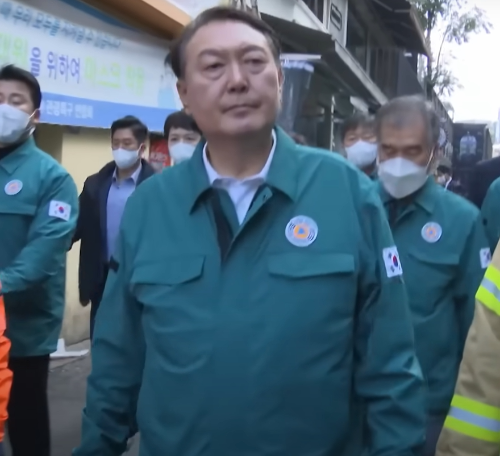이태원 참사 후 윤석열 대통령 현장 방문