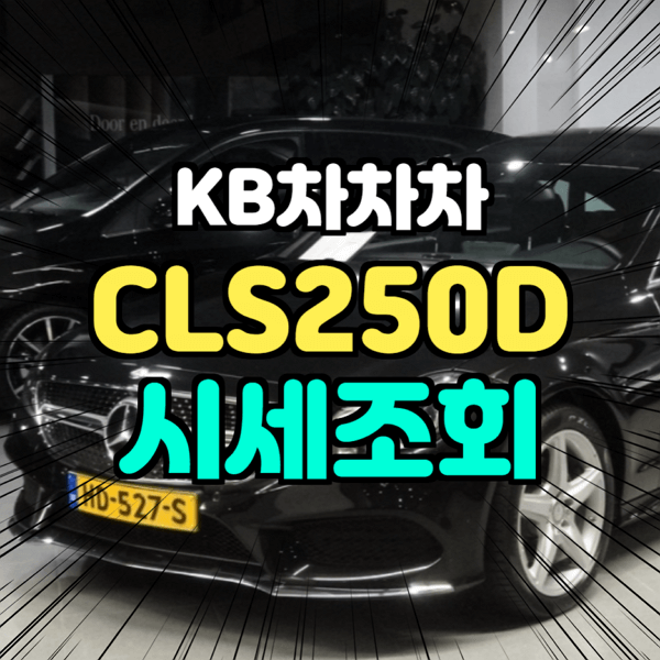  kb 국민 차차차 벤츠 CLS250d 2017년식 조회