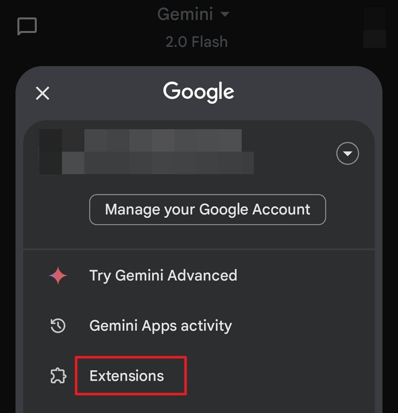 구글 제미니 확장 프로그램 설치 메뉴