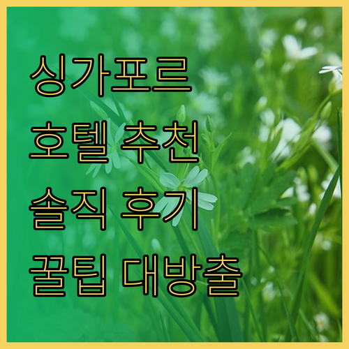 싱가포르 여행객 필독 겐팅 호텔 주롱