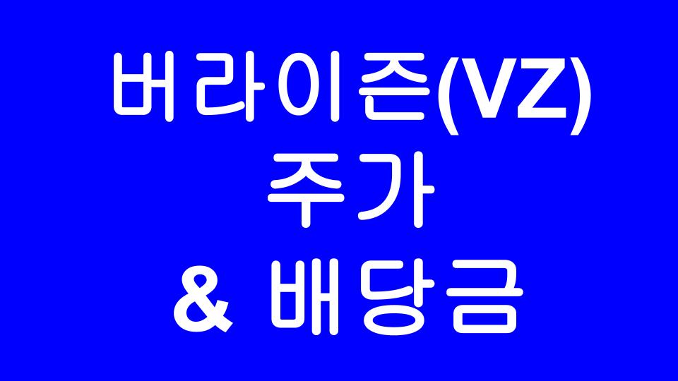  [미국주식] 워런버핏이 선택한 미국 대표 통신 및 배당주 버라이즌(VZ) 주가 & 배당금 이야기