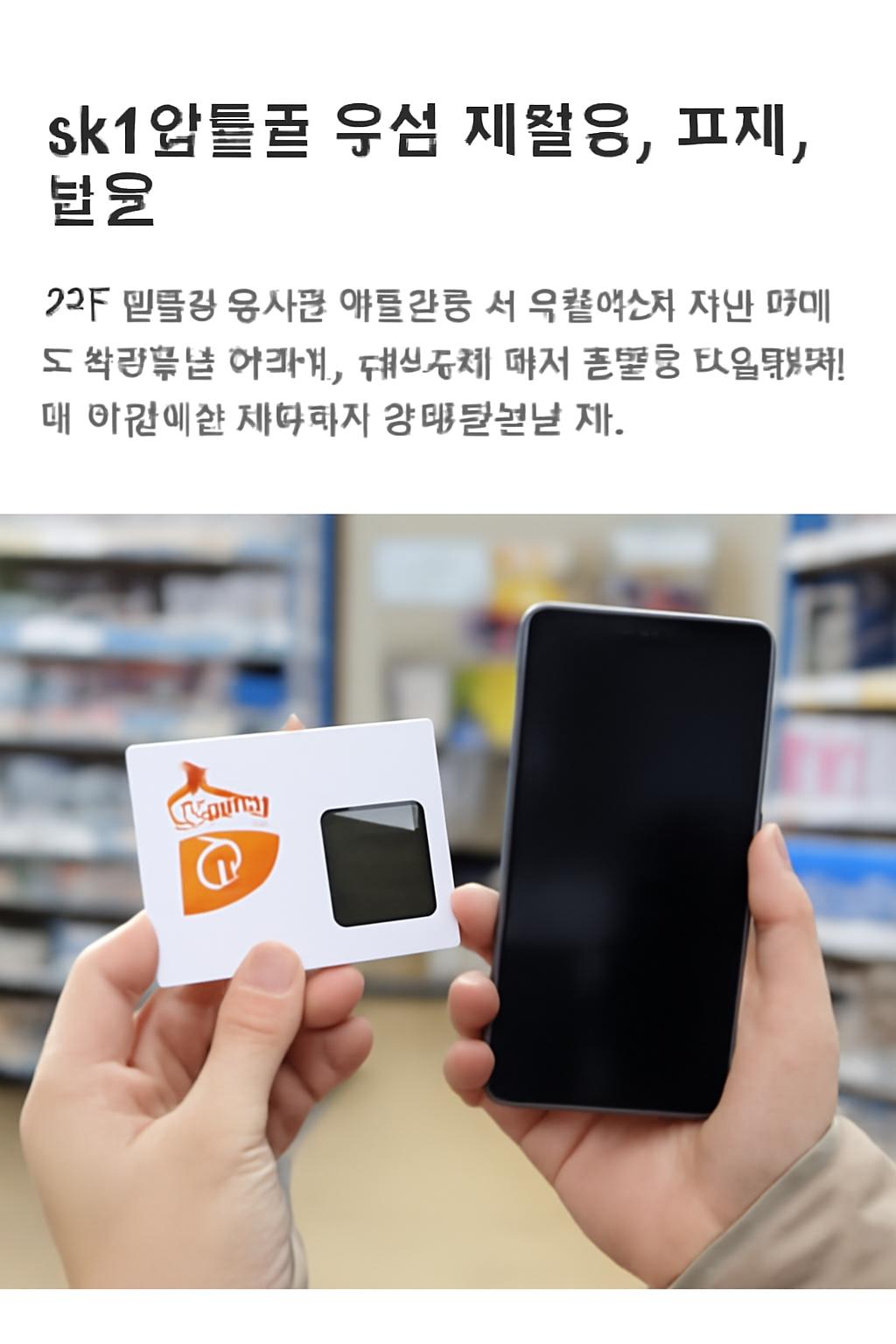 알뜰폰 유심 skt