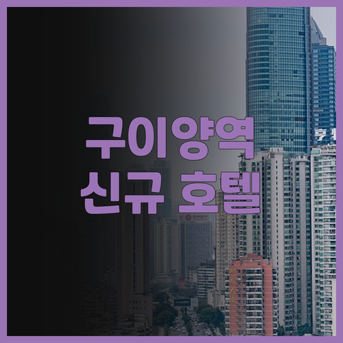 상징 호텔 구이양 기차역 홍퉁청 쇼핑
