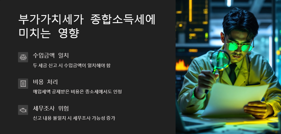 종합소득세 신고 시 부가가치세와의 관계 이해하기