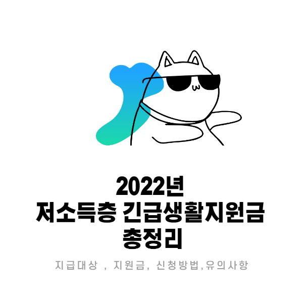 2022년 저소득층 긴급생활지원금 지급대상 및 지급금액 정리 !!