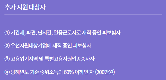 국민내일배움카드 추가지원 대상자