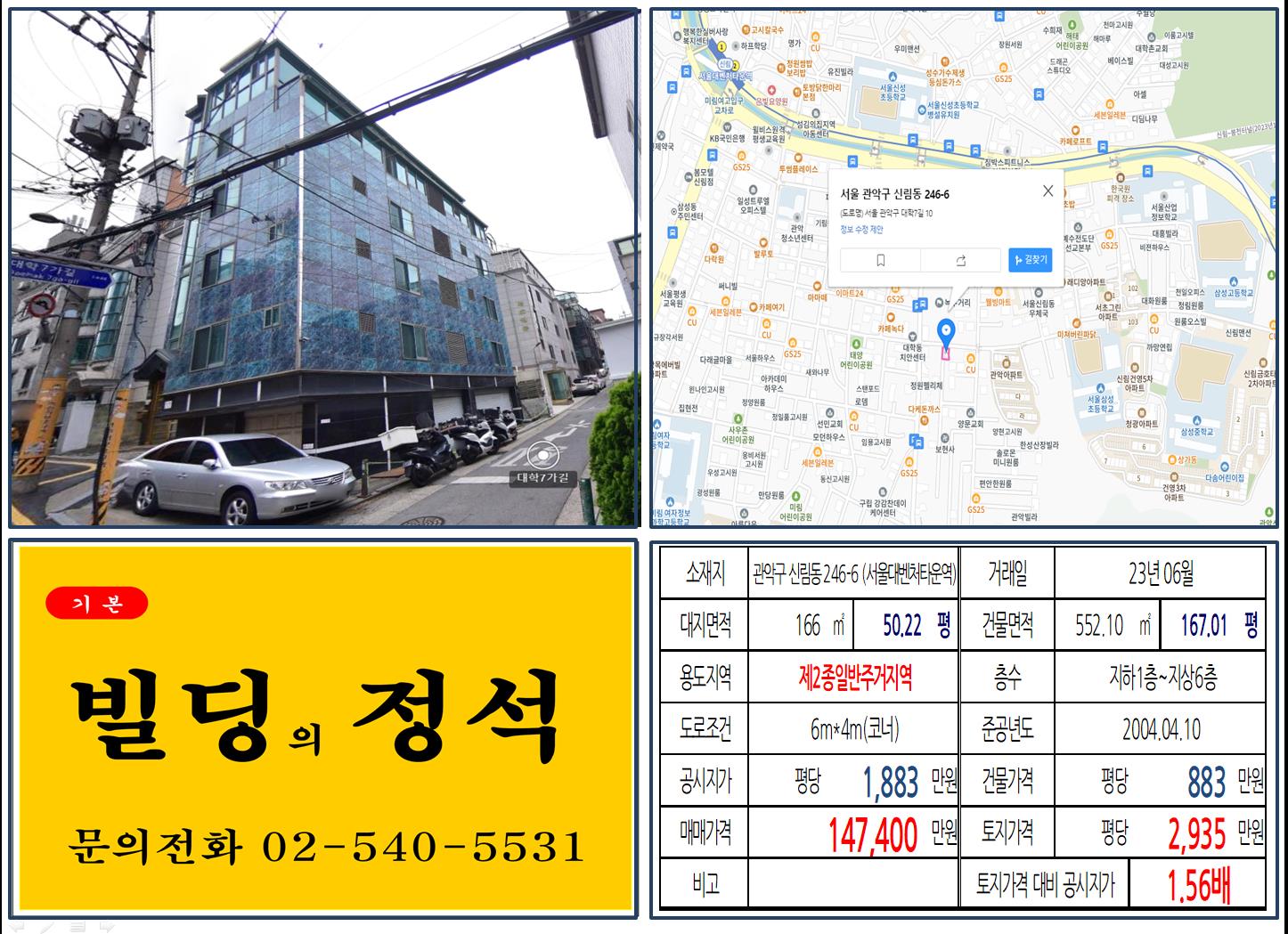 관악구 신림동 246-6번지