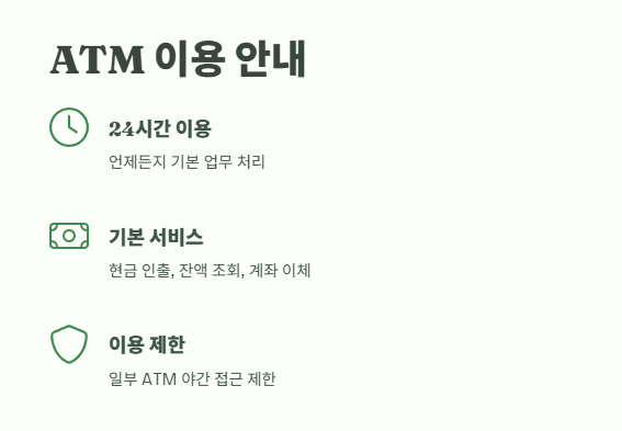 국민은행 영업시간 및 휴무일 6