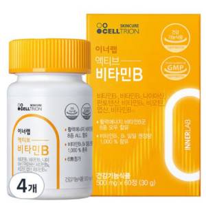 셀트리온 이너랩 액티브 활력 비타민B 콤플렉스 30g 60정&#44; 4개