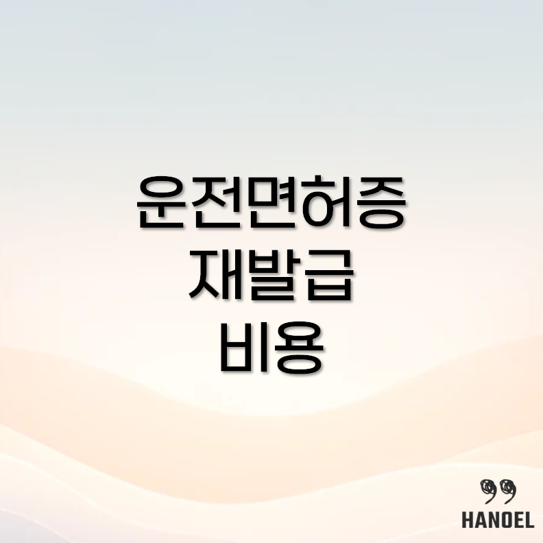 운전면허증 재발급