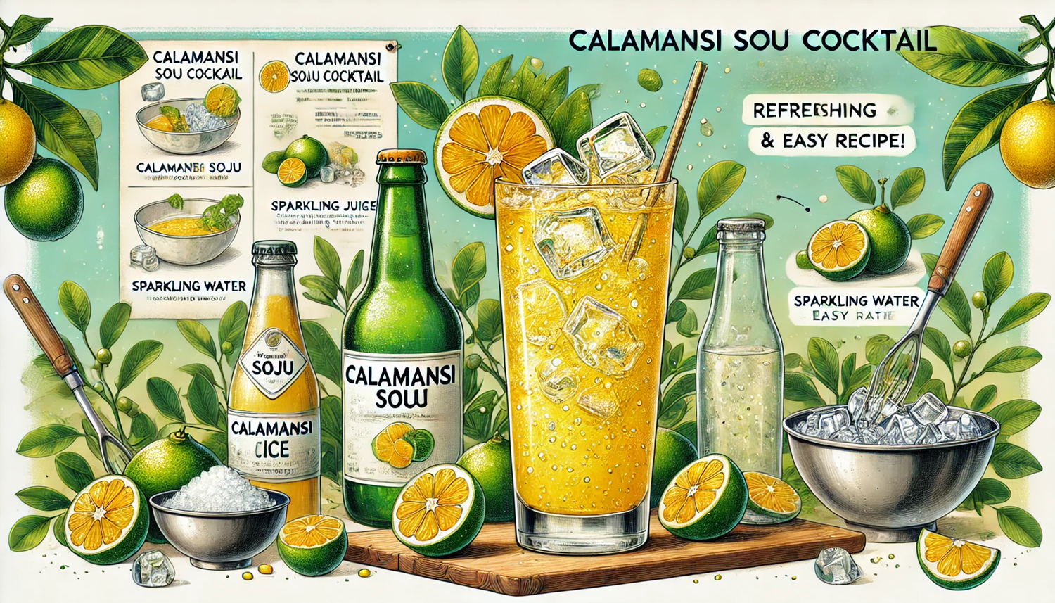 깔라만시 소주 칵테일